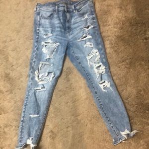 AE super high rise jeggings